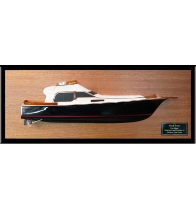 Midnight Lace 44 power boat custom half model