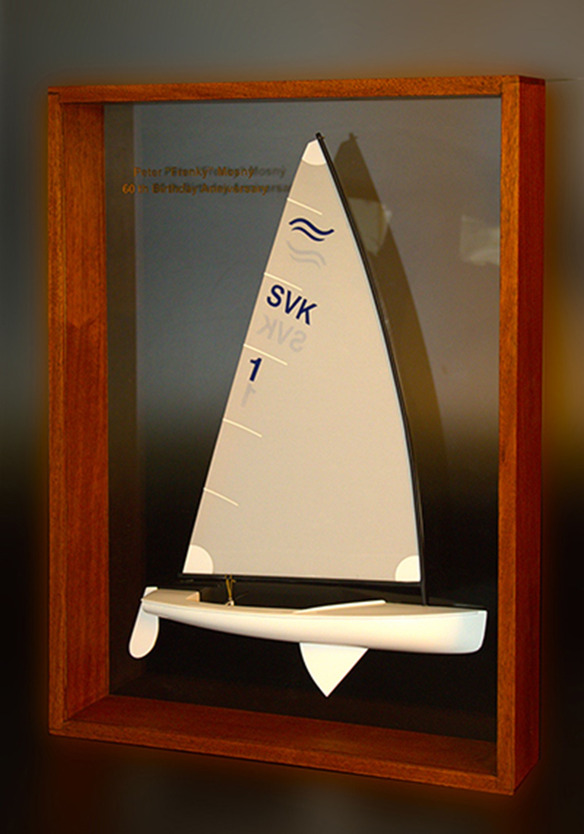 Finn, graceful framed half model