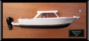 Bertram 25 Moppie splendid custom half model