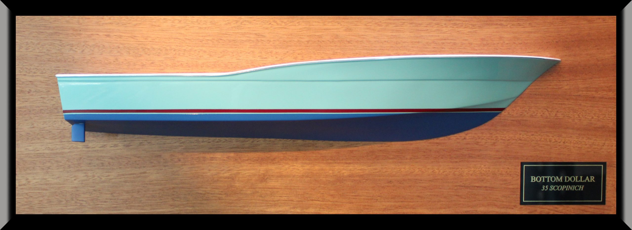 Scopinich 35 power boat custom half hull