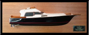 Midnight Lace 44 power boat custom half model