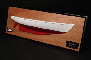 Cal 2-46 Custom Half Hull Model: Sculpted Elegance for Your Wall