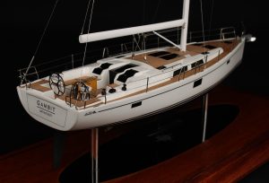 Hanse 455-Custom Model + Half model with deck details