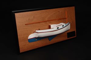 Own the Charm: Marshall 22 Catboat Half Hull, Scale 1/24