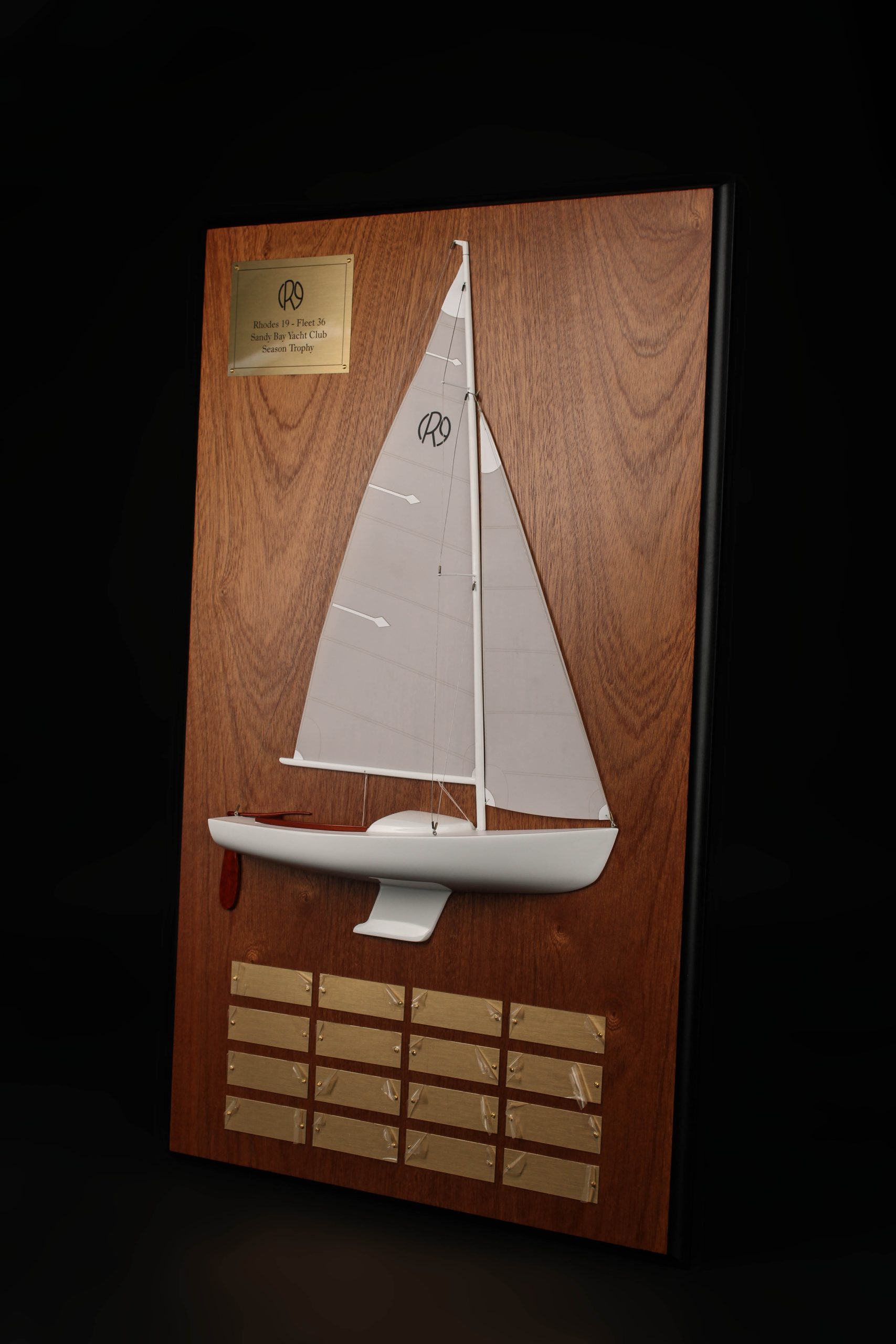 The Rhodes 19 Sailing Trophy - Celebrate Victory in Handcrafted Style