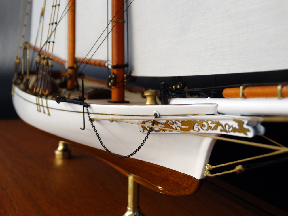 America's Cup Boats - - Columbia 1871 - Abordage