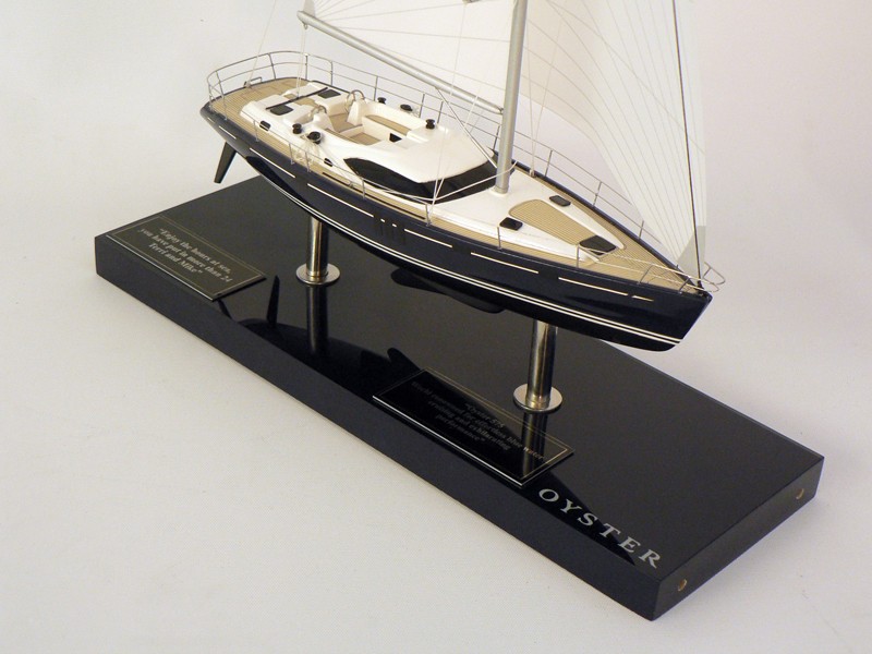 Custom Desk Models - Oyster Yachts - Oyster 575 desk model - Abordage
