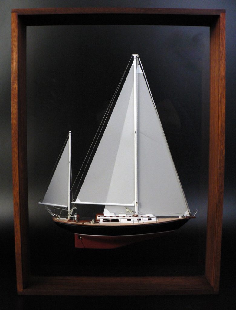 Custom Half Models - Luders Marine Construction Company - Luders 36 Framed Half Model - Abordage
