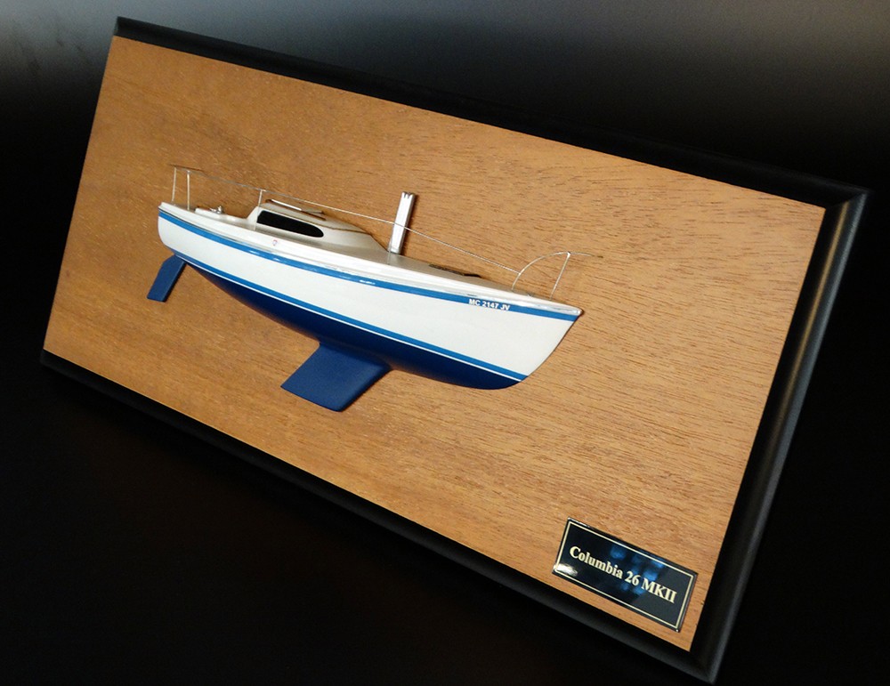 Custom Half Models - Columbia Sailing Yachts - Columbia 26 MK II half model - Abordage