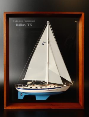 Custom Half Models - Pacific Seacraft - Pacific Seacraft 40 Framed Half Model - Abordage
