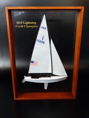 Custom Half Models - International Lightning Class - International Lightning Class framed half model - Abordage