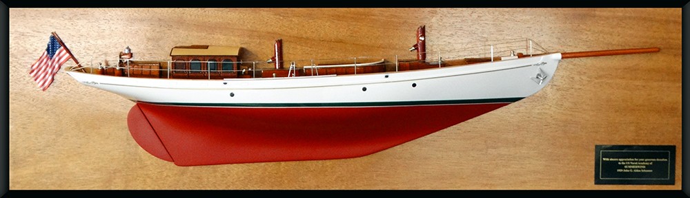 Custom Half Models - JOHN G. ALDEN DESIGN - John G. Alden Design 100' Half Hull - Abordage