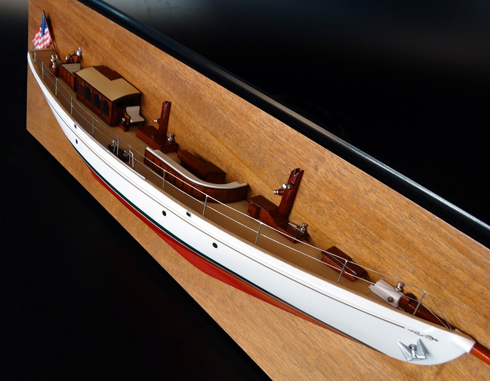 Custom Half Models - JOHN G. ALDEN DESIGN - John G. Alden Design 100' Half Hull - Abordage