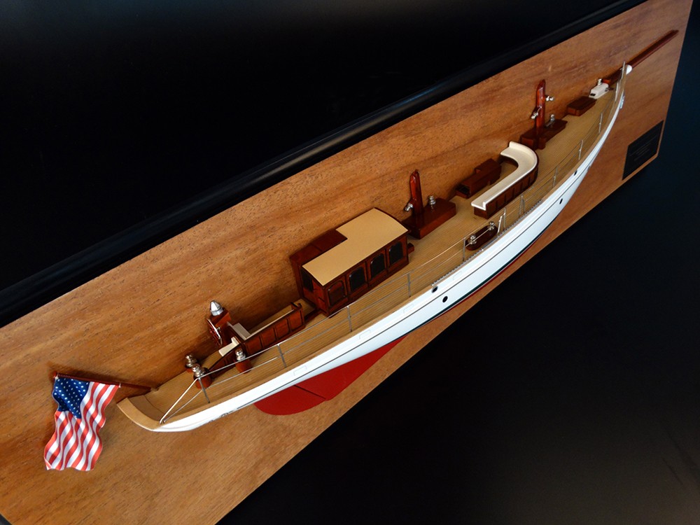 Custom Half Models - JOHN G. ALDEN DESIGN - John G. Alden Design 100' Half Hull - Abordage