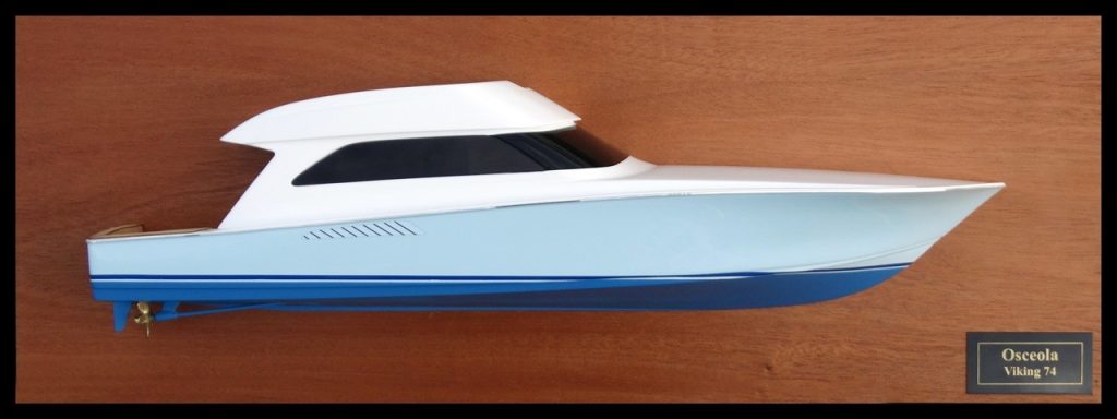 Custom Half Models - Viking Yachts - Viking 74 half hull - Abordage