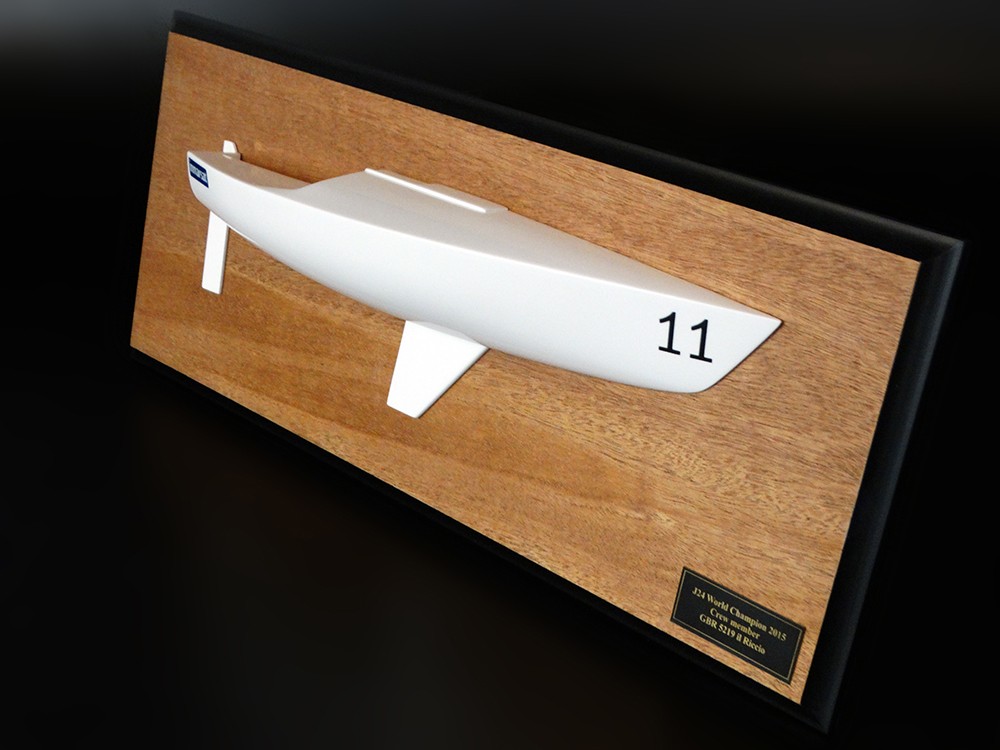 Custom Half Models - JBoats - J 24 flush deck half hull - Abordage