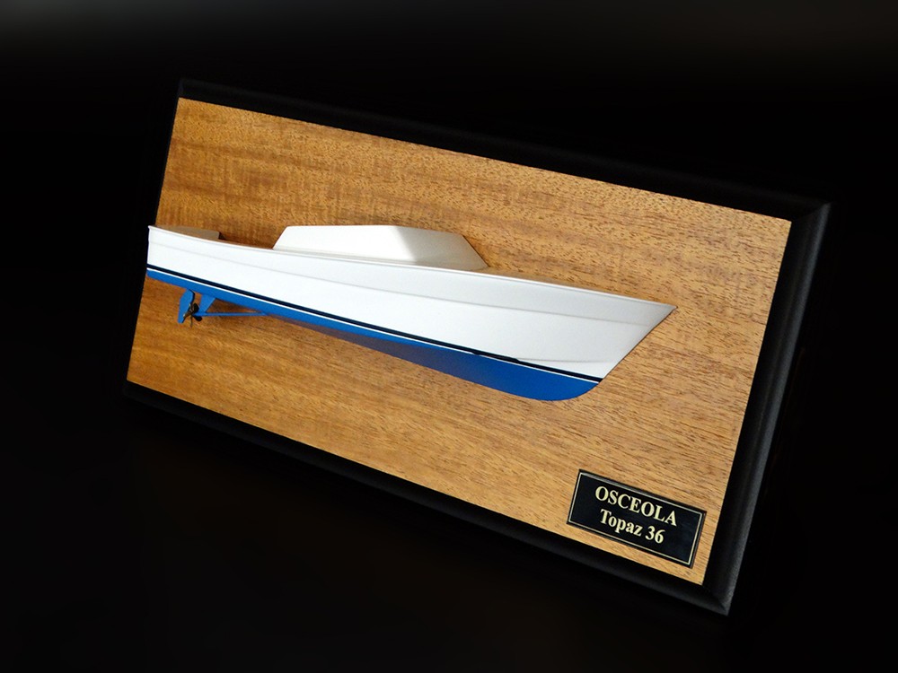 Custom Half Models - - Topaz 36 half hull - Abordage