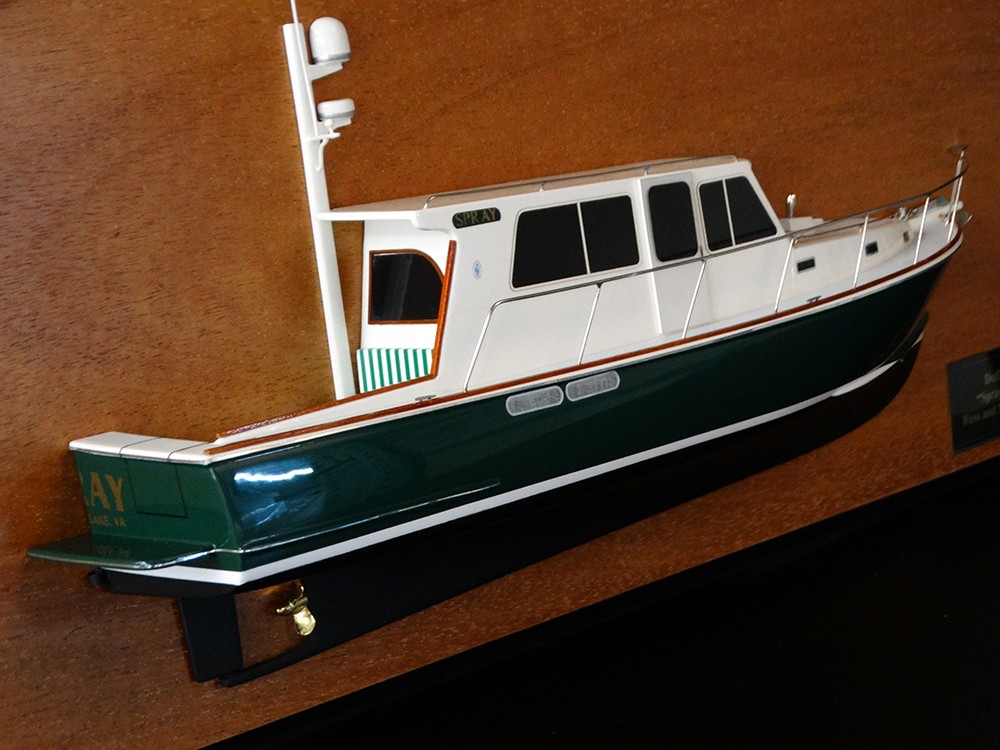 Custom Half Models - Atlantic Boat Company - Duffy 42 half model with deck details - Abordage