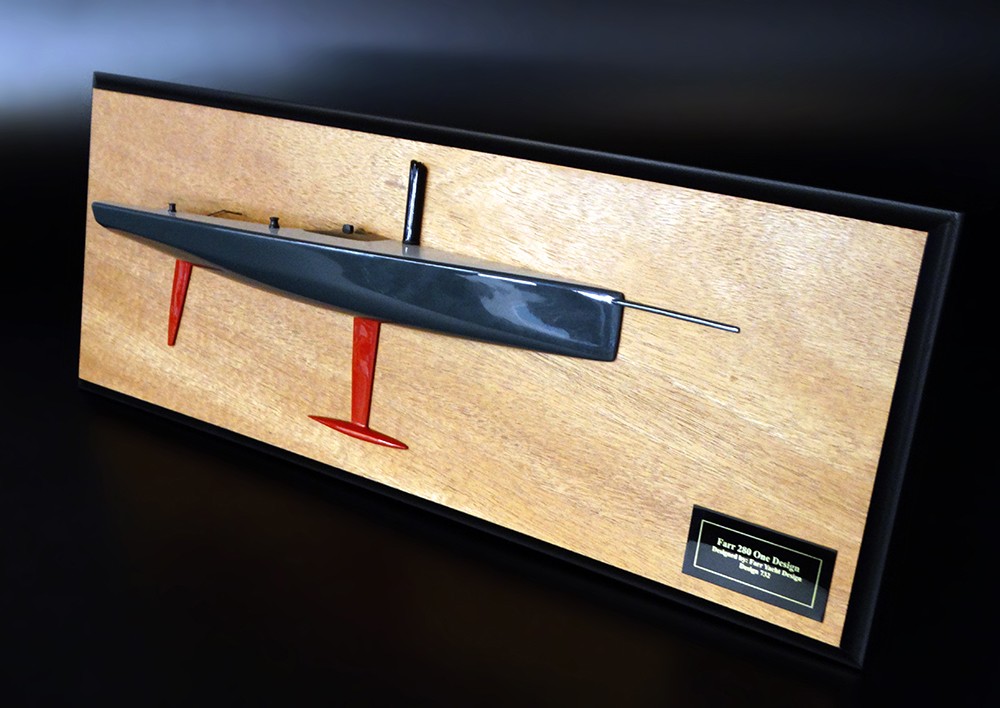 Custom Half Models - Farr - Farr 280 one design flush deck half hull - Abordage