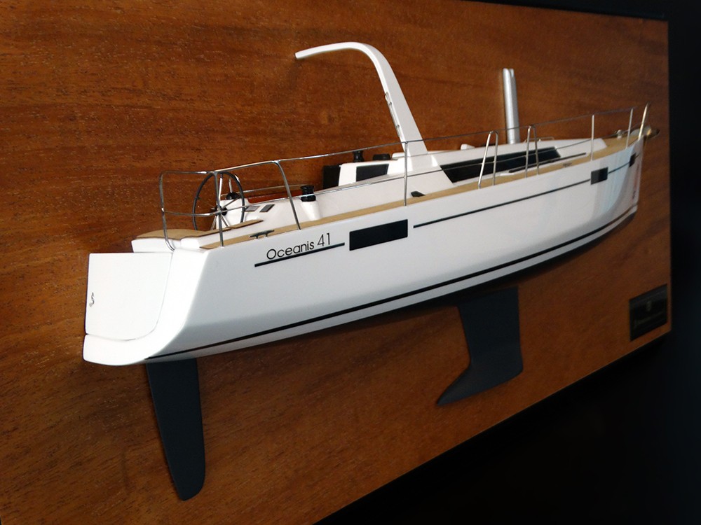 Custom Half Models - Beneteau - Beneteau Oceanis 41 half model with deck details - Abordage
