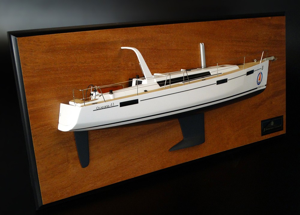 Custom Half Models - Beneteau - Beneteau Oceanis 41 half model with deck details - Abordage