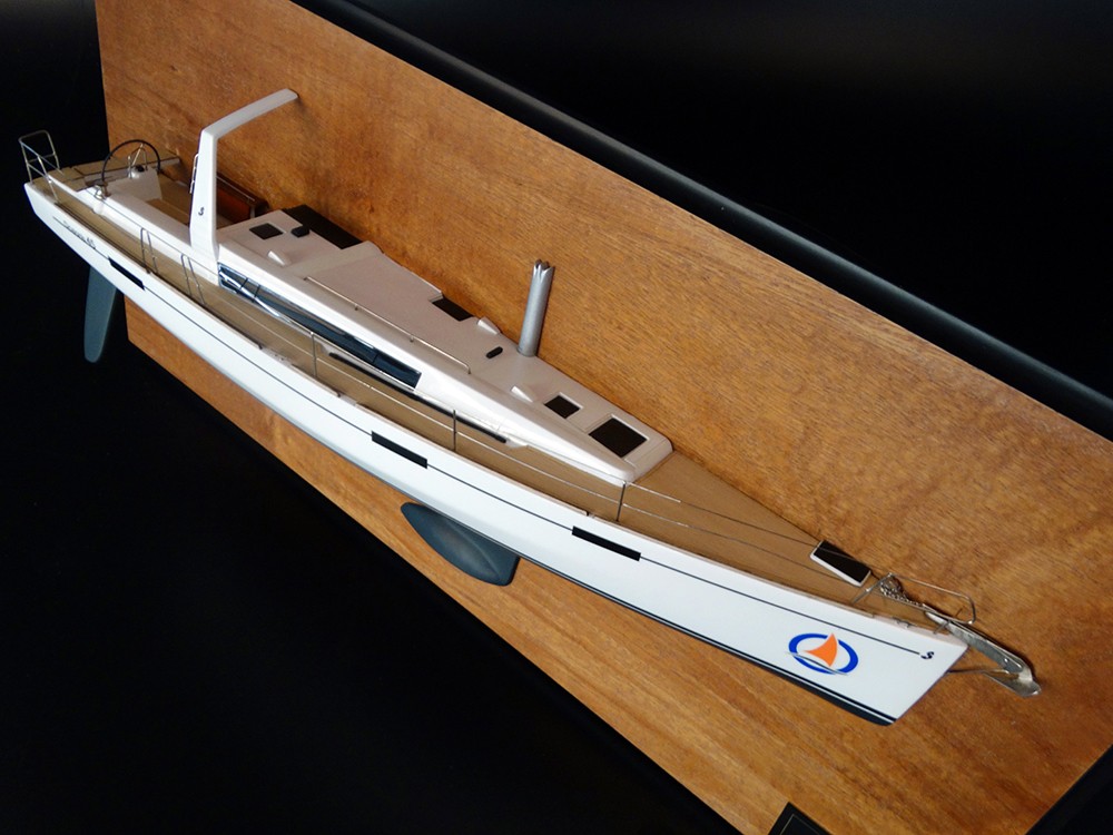 Custom Half Models - Beneteau - Beneteau Oceanis 45 half model with deck details - Abordage