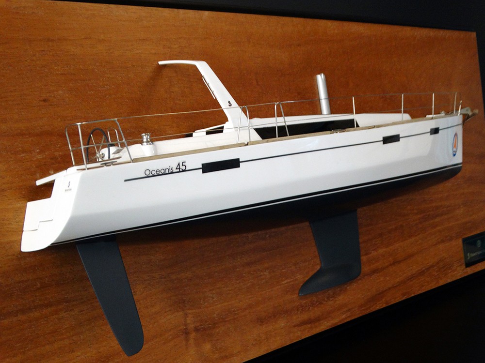 Custom Half Models - Beneteau - Beneteau Oceanis 45 half model with deck details - Abordage
