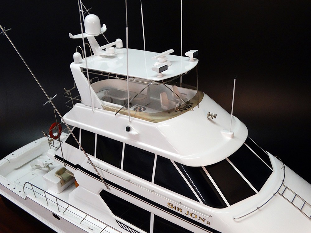 Custom Models - Hatteras - Hatteras 92 custom boat model - Abordage