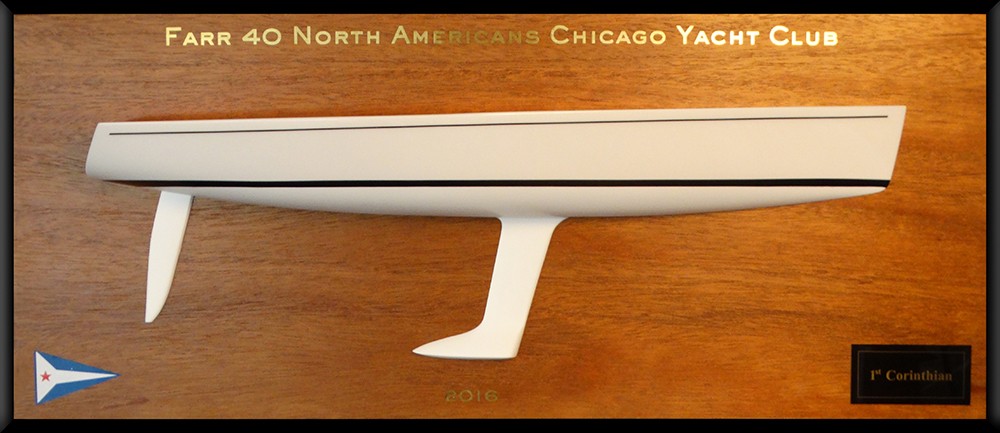 Custom Half Models - Farr - Farr 40 half hull trophy - Abordage