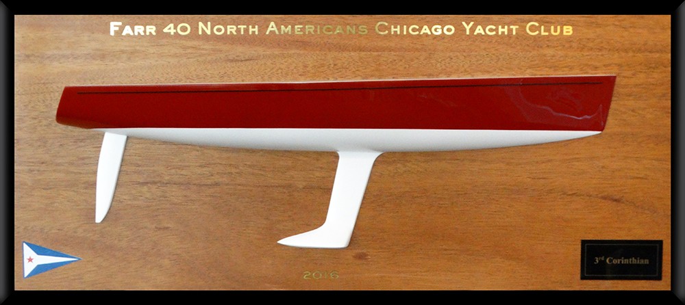 Custom Half Models - Farr - Farr 40 half hull trophy - Abordage