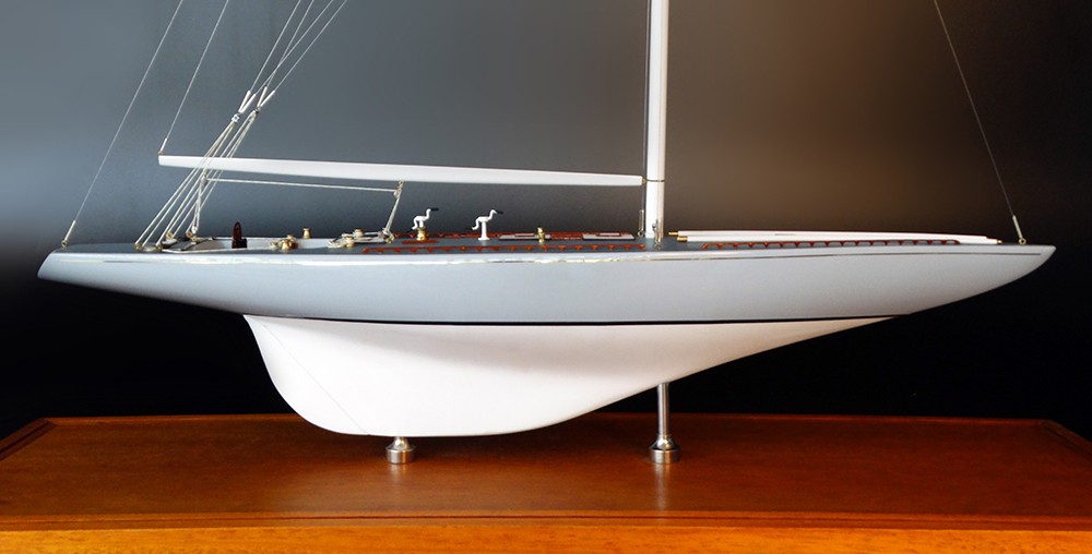 America's Cup Boats - - Columbia 1958 - Abordage