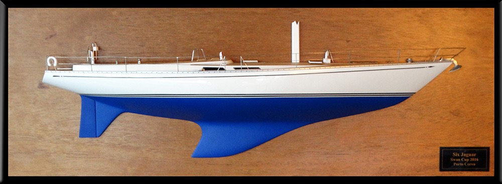 Custom Half Models - Nautor Swan - Nautor Swan 65 half model with deck details - Abordage