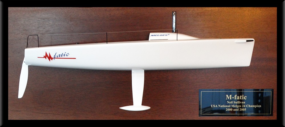 Custom Half Models - Melges - Melges 24 half model with deck details - Abordage