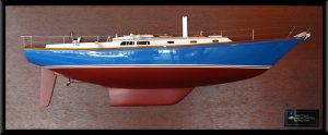 Custom Half Models - Hinckley - Hinckley Sou'Wester 42 half model with deck details - Abordage