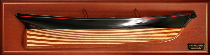 Half Models - - America 1851 - Abordage