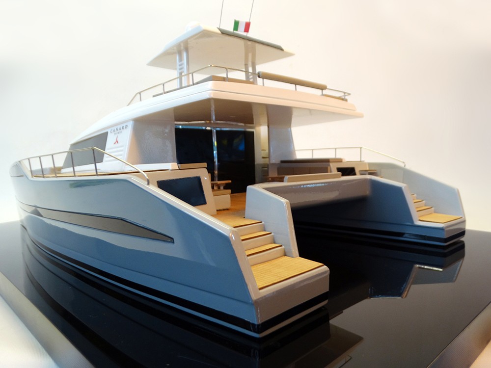 Custom Models - CANARD Yachts - PowerCat 55, catamaran from Canard Yachts custom model - Abordage