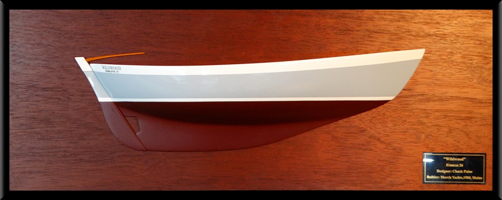 Custom Half Models - Morris Yachts - Morris Yachts - Frances 26 flush deck half hull - Abordage