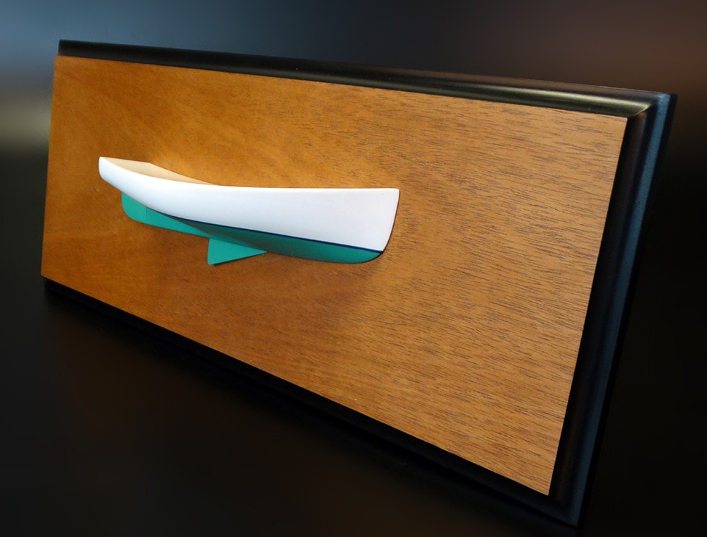 Custom Half Models - Marshall Catboats - Marshall Sanderling Catboat 18 half hull - Abordage