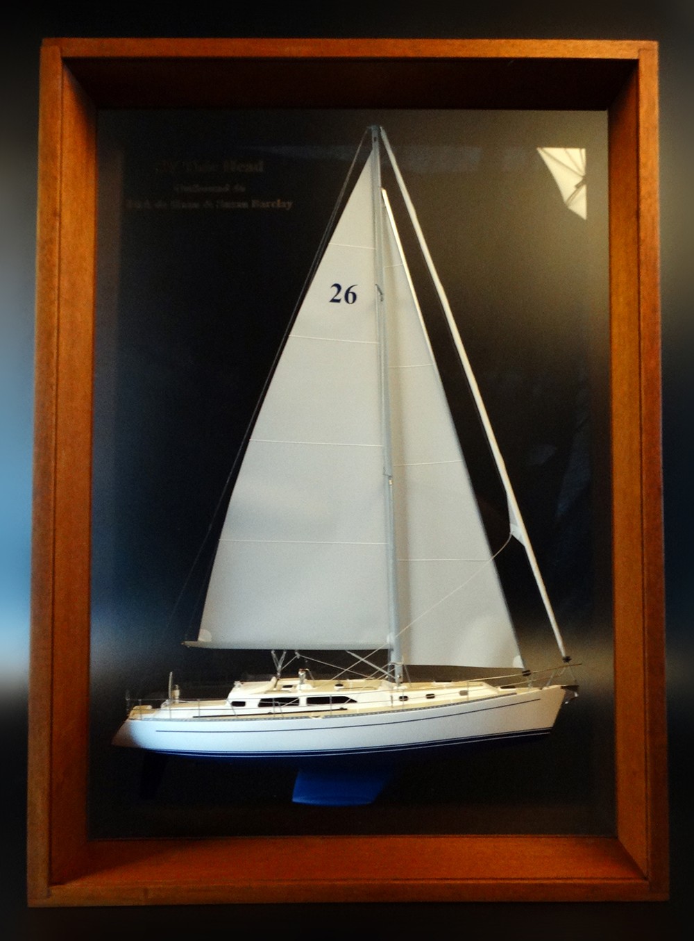 Custom Half Models - OUTBOUND Yachts - OUTBOUND 46 framed half model - Abordage