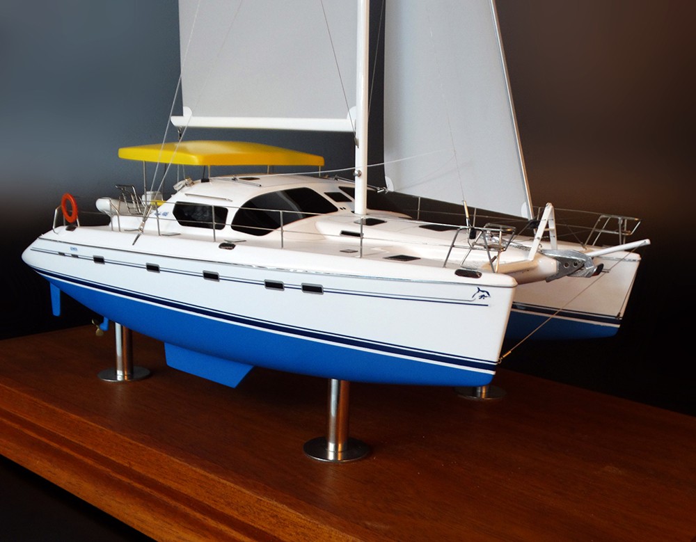 Custom Models - Alliaura - Privilège 495 Catamaran custom model - Abordage