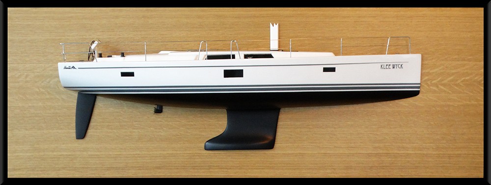 Custom Half Models - Hanse - Hanse 455 half model with deck details - Abordage