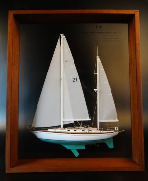Custom Half Models - - F&C 44 Ketch framed half model - Abordage