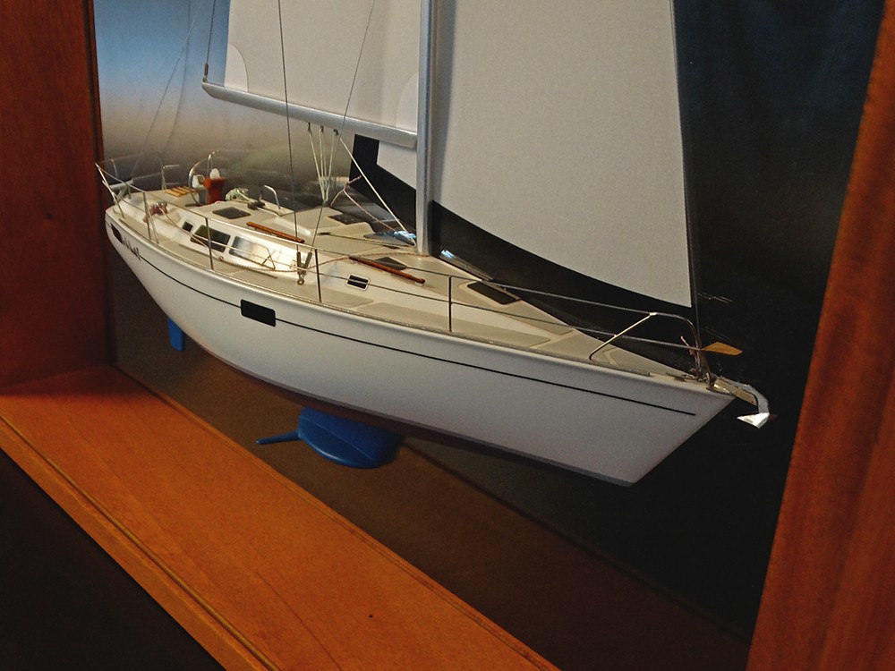 Custom Half Models - - Hunter Legend 37.5 framed half model - Abordage