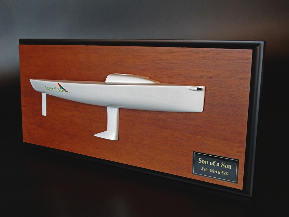 Custom Half Models - JBoats - J70 half hull with cabin and cockpit - Abordage