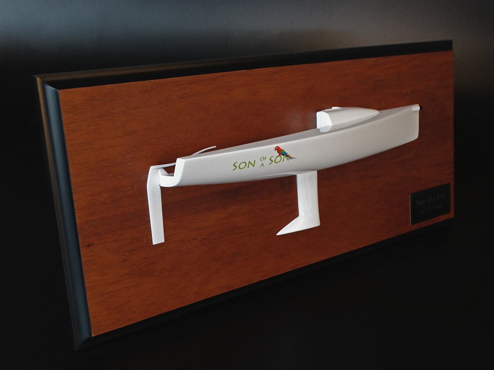 Custom Half Models - JBoats - J70 half hull with cabin and cockpit - Abordage