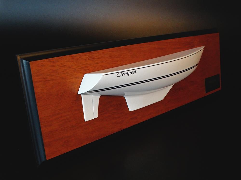 Custom Half Models - - Caliber 40 flushdeck half hull - Abordage