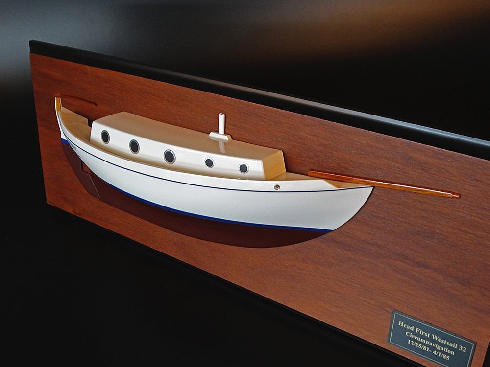 Custom Half Models - Westsail - Westsail 32 half model with cabin and cockpit only - Abordage