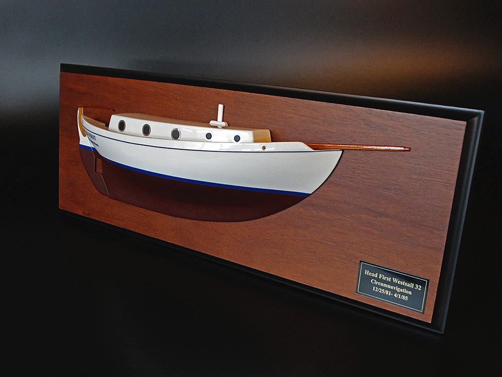 Custom Half Models - Westsail - Westsail 32 half model with cabin and cockpit only - Abordage