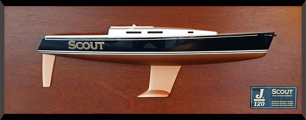 Custom Half Models - JBoats - J120 Half hull with cabin and cockpit but No detail - Abordage