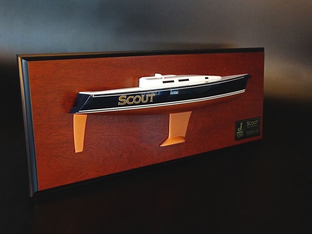 Custom Half Models - JBoats - J120 Half hull with cabin and cockpit but No detail - Abordage